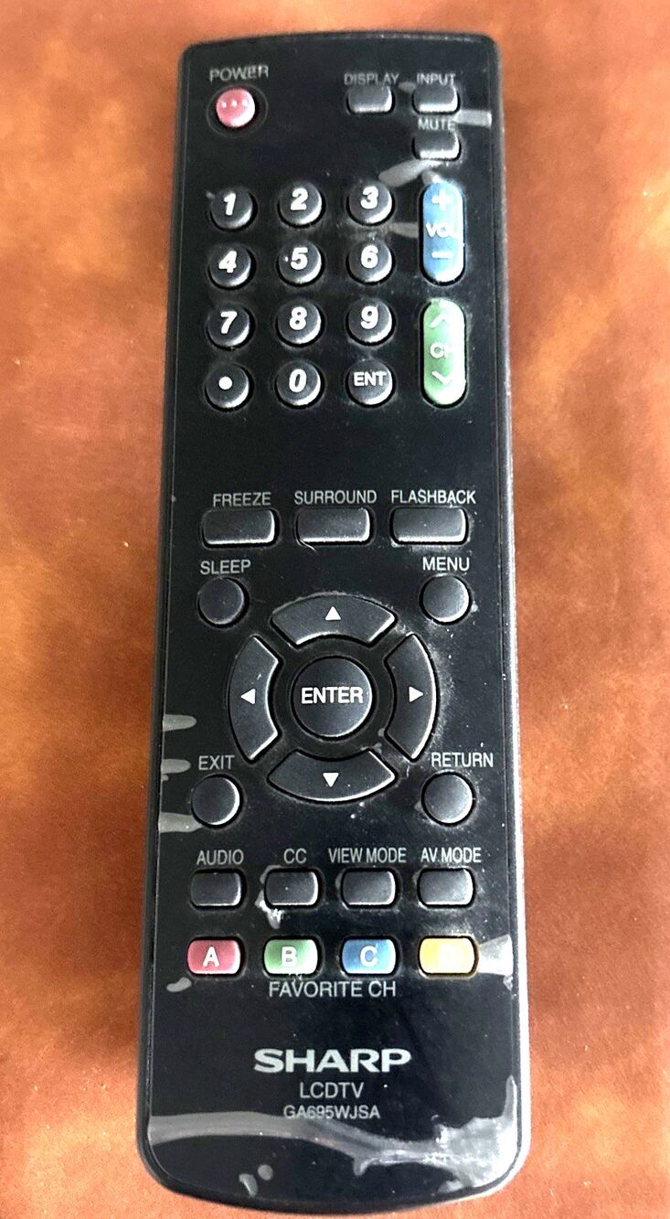 Sharp GA695WJSA Remote OEM For LC-42SB45U 42SB45UT 42SB48UTA 46LE620UT 55LE620UT